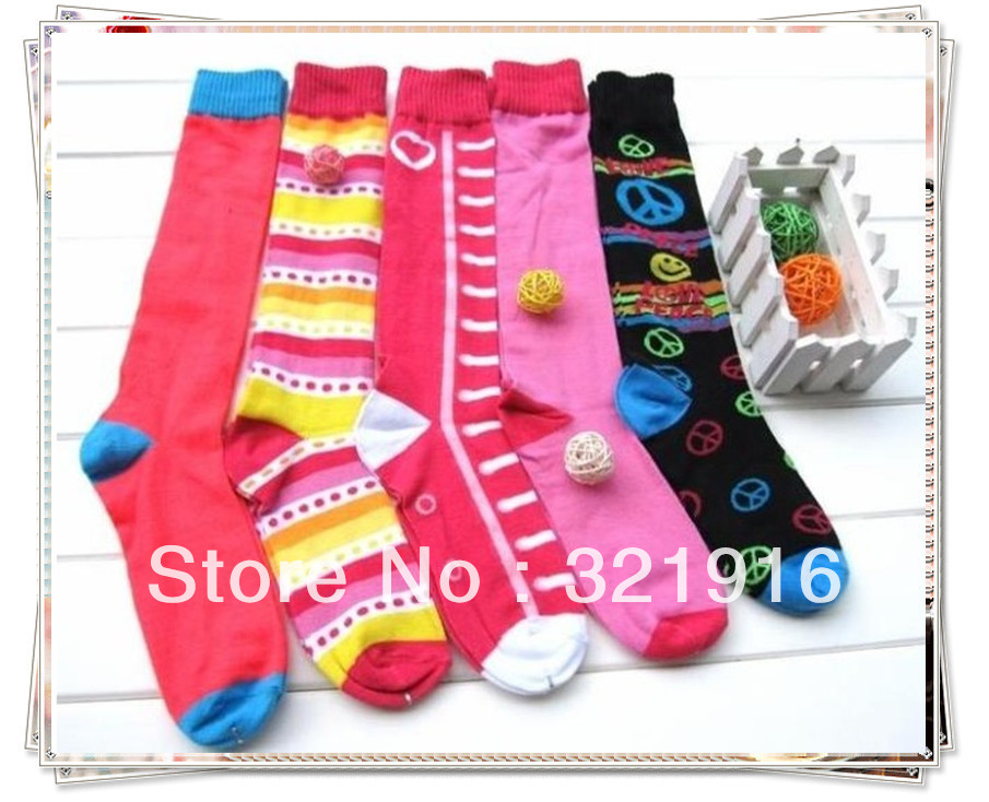 knee high socks  free  shipping  best  selling top quality  wholesale  price  20prs  pack woman socks  gift socks on sale