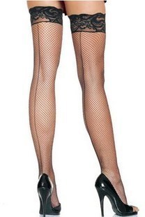 Lace mesh thigh socks ultra elastic q7929