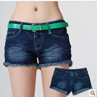 Ladies 2013 Spring Korean Straight Denim Shorts All Match Short High Qualtiy Pants(XXS-XXL) Wholesale