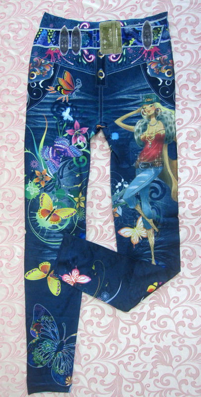 LuLu romantic cartoon belle socks slim stovepipe pantyhose 7702