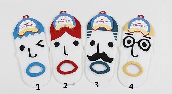 (Min order is $8 Mixed order) CL2023 New Fashion Men Woman Low Ankle Socks, Cute Cartoon invisible stockings
