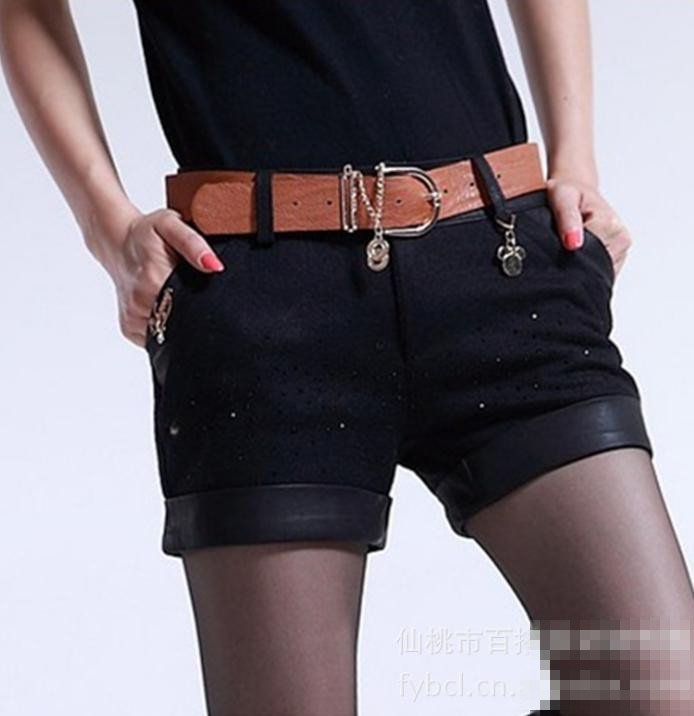 New arrival Free shipping Wholesale Korean 2012 Autumn&Winter Poncho Shorts women pants new fashion