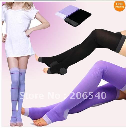 New Overnight Slimming Knee High Tights Compression Stocking Nylon Legging socks