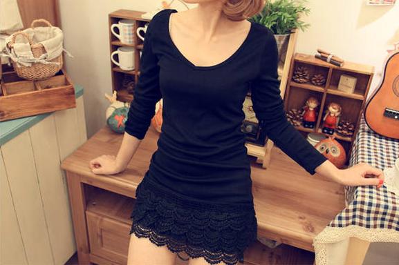 New product fair maiden dress lace dress package buttocks cultivate one's morality show thin