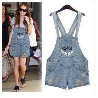 Newest women's europe style light blue rompers, denim shorts,free shipping, denim jumpsuit shorts,S M L, star loved shorts