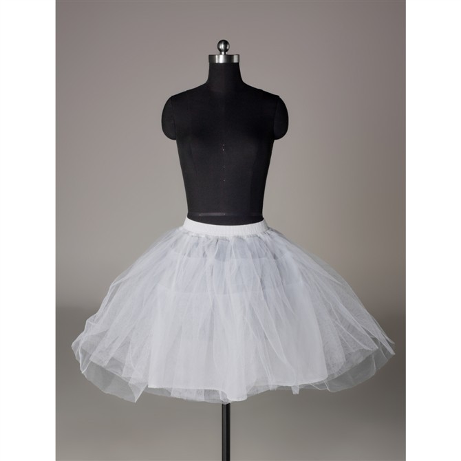 Pannier hard network short design boneless slip ballet pannier evening dress short wedding dress design pannier