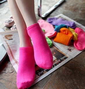 Retail Anklet Women's cotton sports socks mix colors