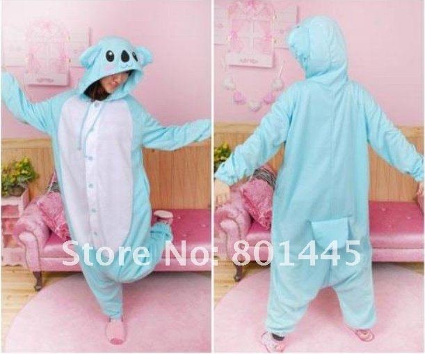Spring Autumn long sleeve Koala romper nonopnd one piece stretchy sleepers polar fleece for 145~185cm free shipping wholesale