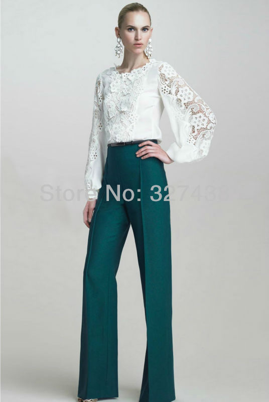 Spring/summer 2013 with new water soluble lace wide-legged jumpsuits jumpsuit