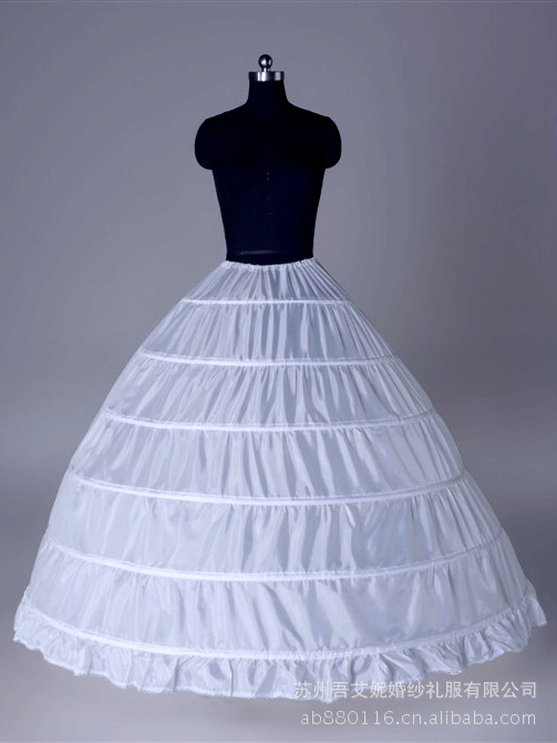 Steel skirt wedding dress petticoat wedding panniers costume slip 6 ring yarn plus size pannier customize Petticoats
