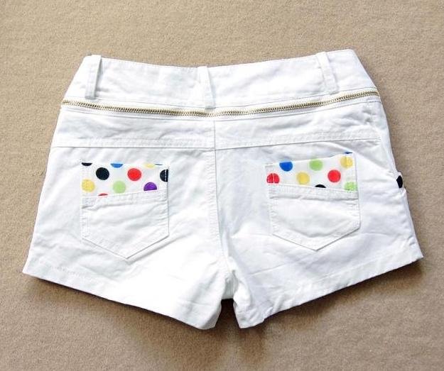 Summer wear new snow spins dot joker cultivate one's morality cotton small shorts render color hot pants on sale now