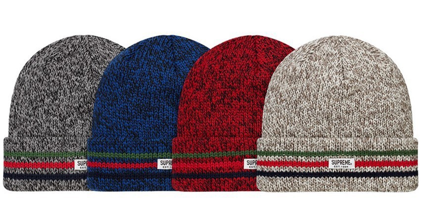 Supreme Ragg Beanie hats 4 colors red grey brown blue most popular sports caps freeshipping