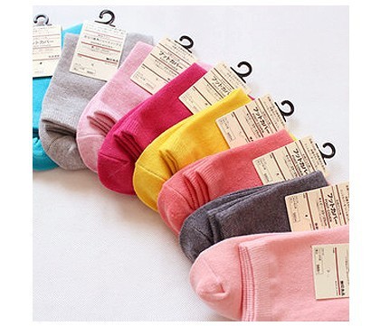 The winter warm winter in tube socks candy color