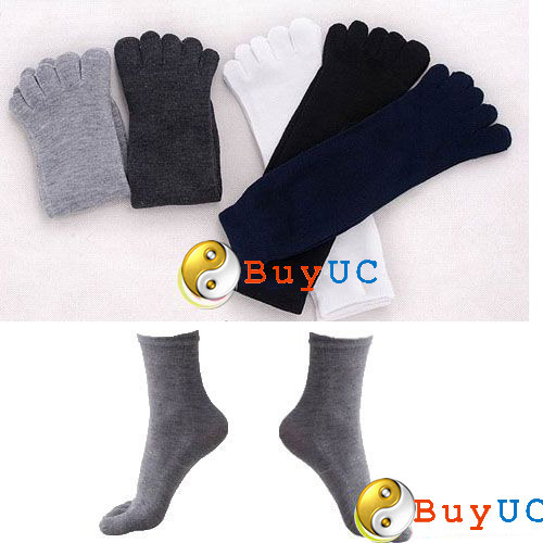 Unisex Men Five Fingers Toe Socks Absorbent Comfortable Seperate Warm