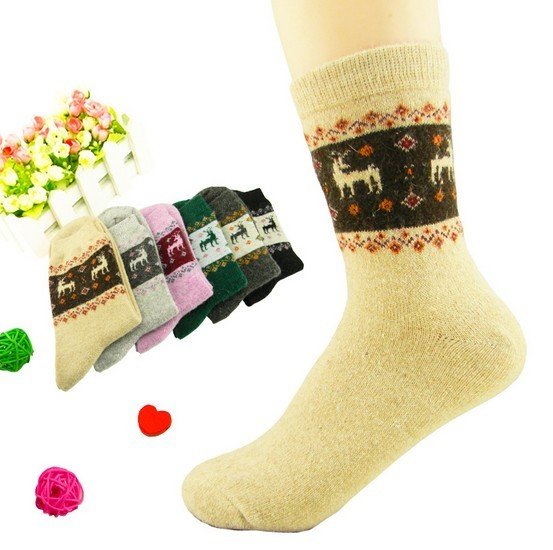 Wholesale 10pairs/lot Good Quality Warm Winter Wool Socks Women Free Shipping (41.7g/pair)