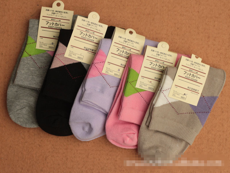 Wholesale 20pair/lot fashion colorful strip style all combed cotton women sock , ladies' sock , women's sock