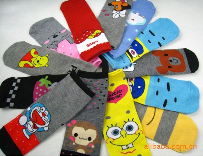 Wholesale Cartoon socks / Lovely socks (Long Size) Many Designs / free shipping