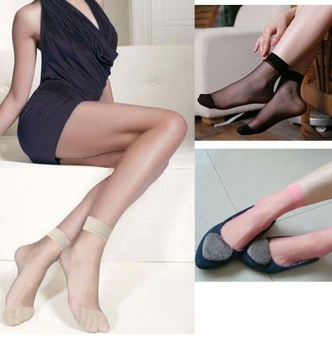 Wholesale Fashion Ladies Nylon Silk Stockings Women's socks Multi-Color Short Silk Socks Lady Summer Socks Good flexibility