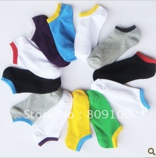 Wholesale ,Free shipping,male Women absorbing sports invisible sock slippers spring and summer 100% cotton sports socks
