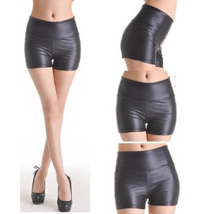 Wholesale womens leather shorts,black leather shorts  (SIZE:XS,S,M,L,XL)