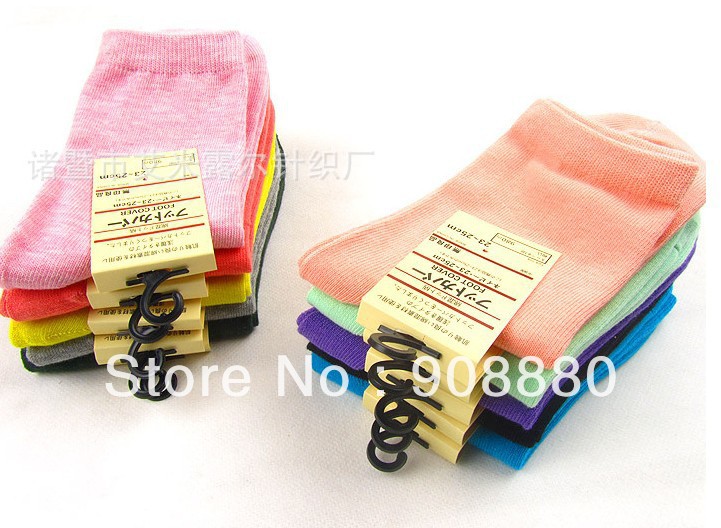 winter warm solid cotton unisize socks wholesale mix color cotton socks suits male and female 20 pairs/lot