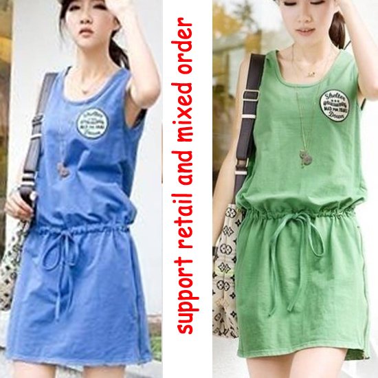 Women Fashion Sleeveless Romper Strap Short Jumpsuit Scoop 5 Colors free shopping   (656-2)