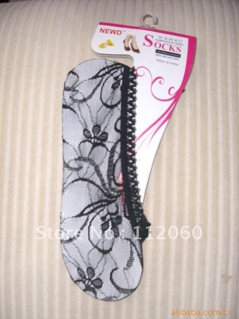 Women's socks/Fashion lace styled invisible sox/ ship sox/Short socks Wholesale 24pairs/lot