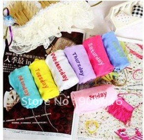 Women sock 7pcs/lot fashion colorful strip style all combed cotton 130g 22-24CM ladies' socks ,week sox Free Shipping