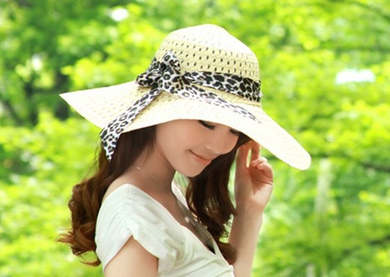 #010 women summer sun shading female fashion doomagic brim snapback beach outdoor bow straw hat 12 PCS A LOT