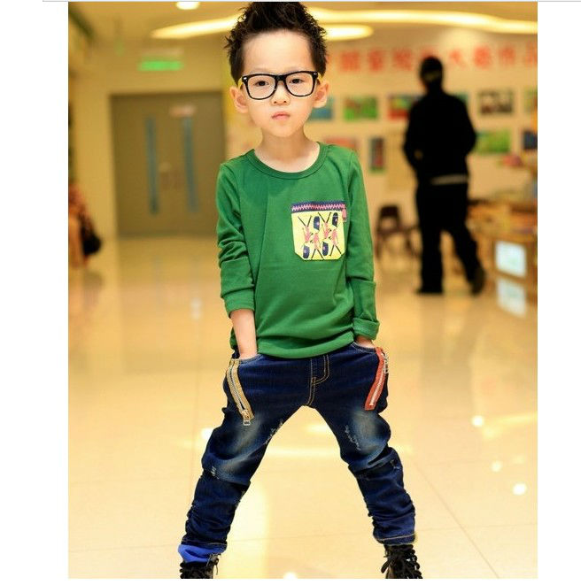 0426  free shipping 2013 zaraaa kids childrens jeans fit 2-6yrs boys simple zipper  casual pants trousers 1lot=5pcs fashion new
