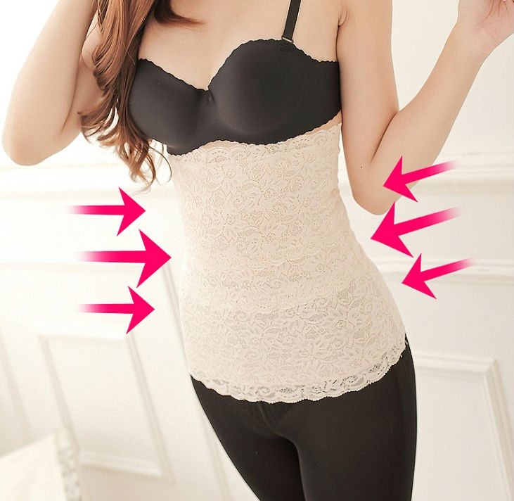 043 Free Shipping!Wholesale Feeling Touch Women Slimming Waist Trimmer,Germanium titanium silver Woman Shapers.