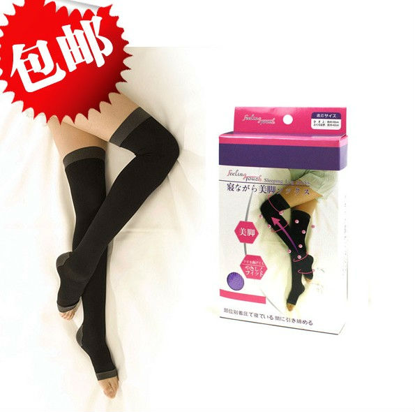 073 Free Shipping!Wholesale Feeling Touch Women Sleeping Massage Socks,Slim Leg Socks,Perfect leg Type, EMS DHL FEDEX Shippment!
