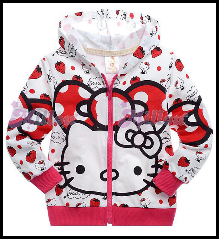 09-164 2013 new hello kitty kt cat for boys and girls  baby girl sweater children's coat FREE SHIPPING