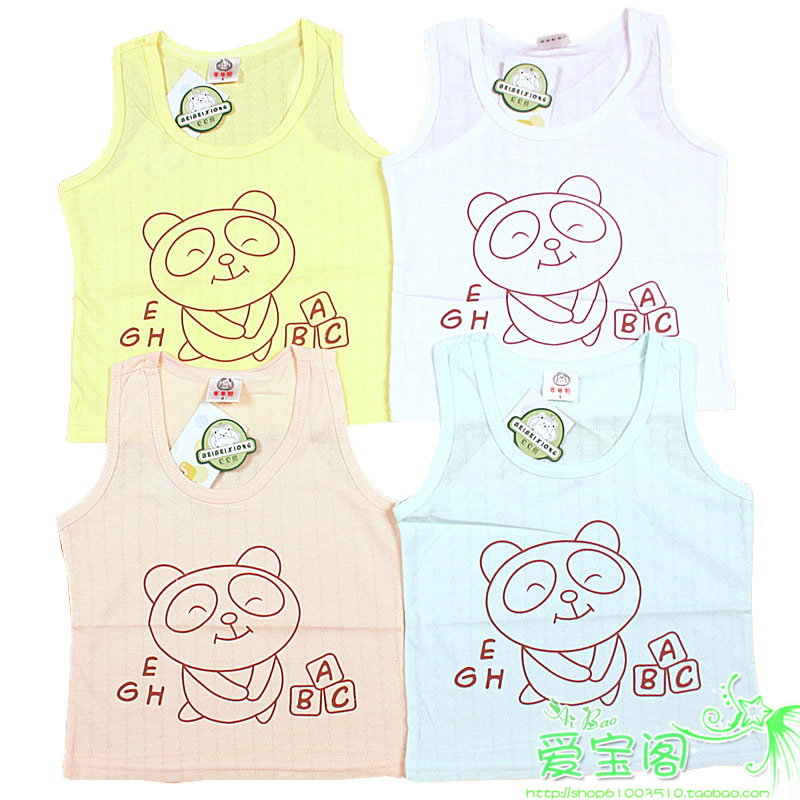 1 2 girls clothing basic shirt male child vest enterotoxigenic 100% cotton baby clothing kids clothes summer