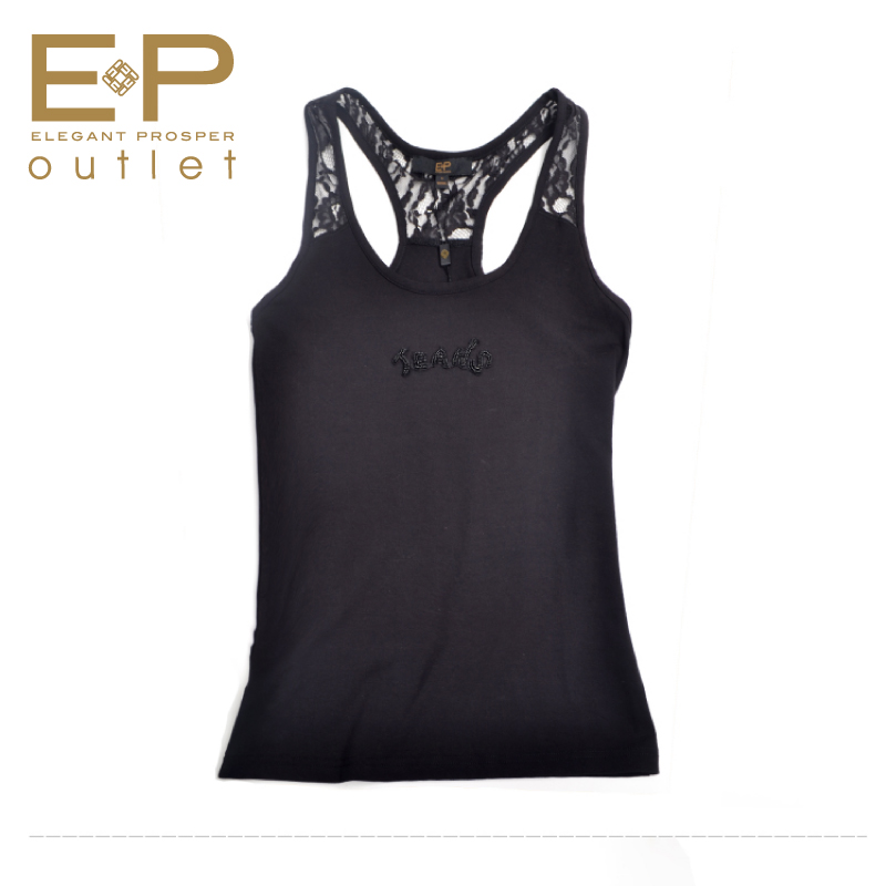 1.22 women's ep 2013 spring spaghetti strap sweater vest black