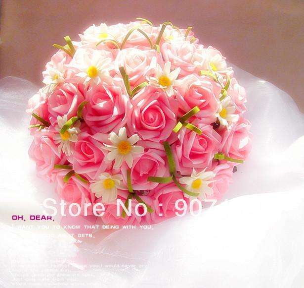 1 Bunch x Hotsale European Perfume lily Bride Handing silk wedding bouquets for Bride in free shipping