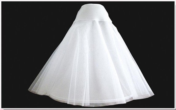 1 Hoop A-Line Petticoat BRIDAL PETTICOAT 1 Hoop CRINOLINE for Wedding Dress