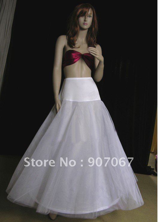 1-HOOP BRIDAL DRESS crinoline petticoat underskirt