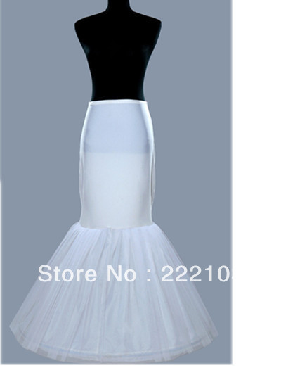 1 hoop fishtail petticoat wedding underskirt long crinoline petticoat mermaid crinoline slip cheap petticoat