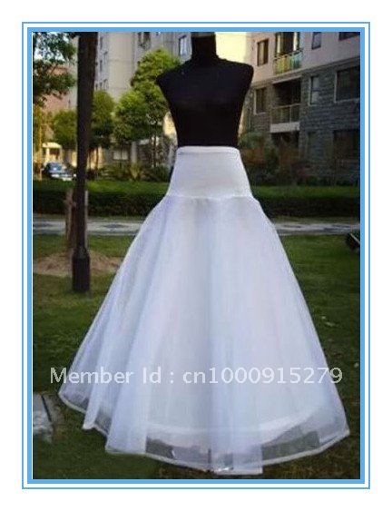1 Hoops A-line  White Wedding Bridal Accessories Petticoat/Underskirt