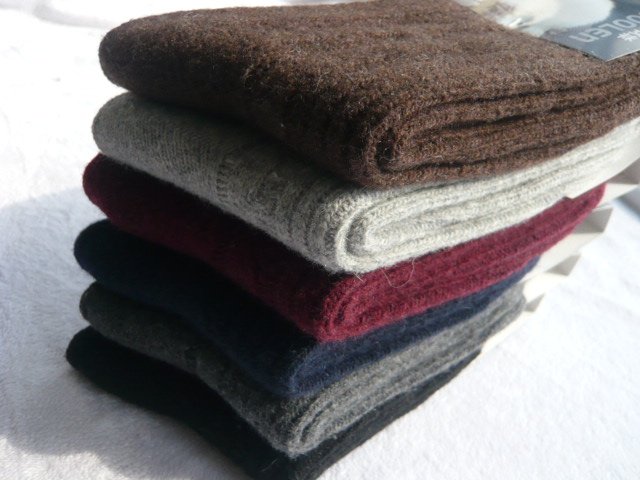 1 pair of Free shipping men's   winter warm wool socks
