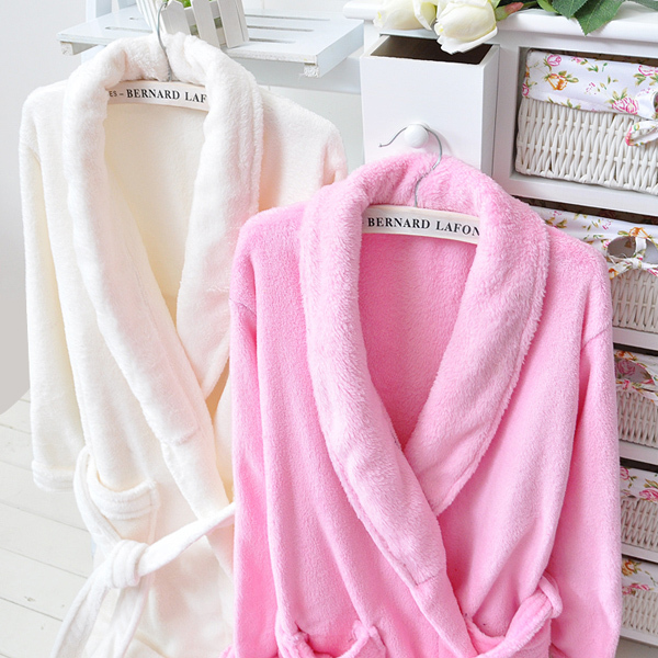 1 pc 2012 coral fleece lovers robe female bathrobe lounge sleepwear male robe male bathrobe thickening