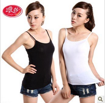 1 Pcs China Famous Brand Quality wood fiber strap vest Camisoles free shipping