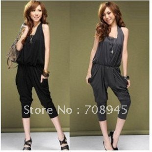 1 Piece Best Selling!! Lady's Halter fashion Women's jumpsuit+Free shipping