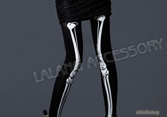 1 piece/lot Promotion item Women's Panty-hose  Bamboo Fiber with Skeleton Pattern Fashion  Stocking Tights White&Black 650390