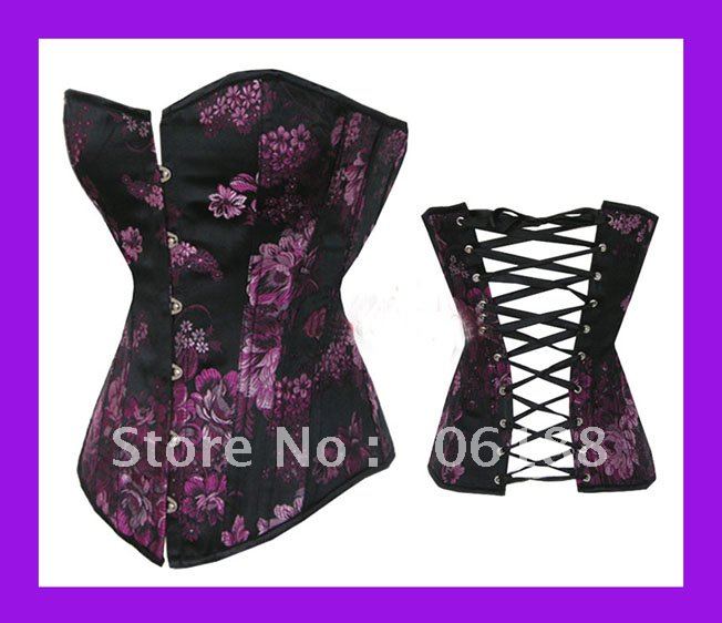 1 set free shipping !! Sexy corset, Sexy Satin boned CORSET Bustier