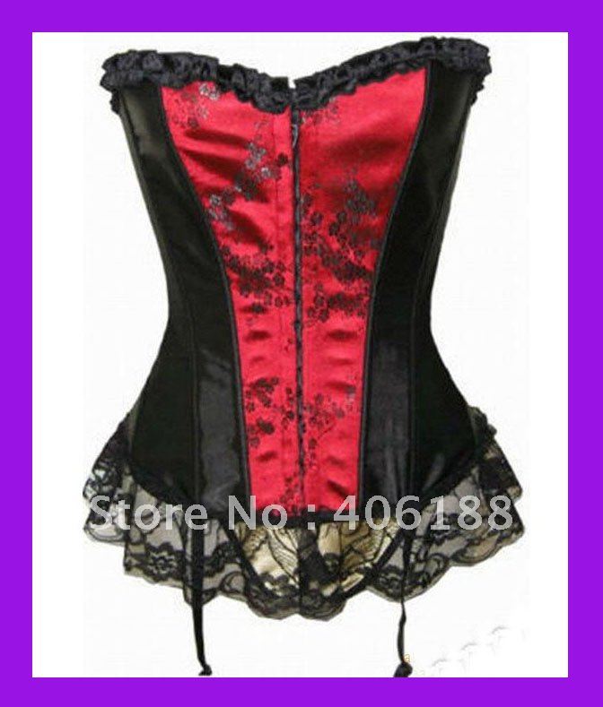 1 set free shipping !! Sexy corset, Sexy Satin boned CORSET Bustier