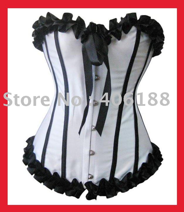 1 set free shipping !! Sexy corset, Sexy Satin boned CORSET Bustier