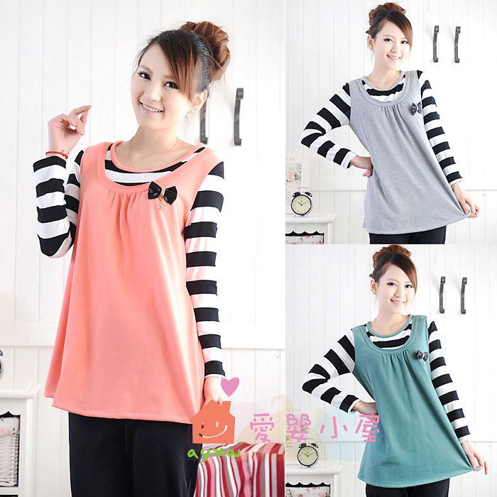 1 spring and autumn plus size plus size maternity clothing fashion all-match maternity vest xyc019