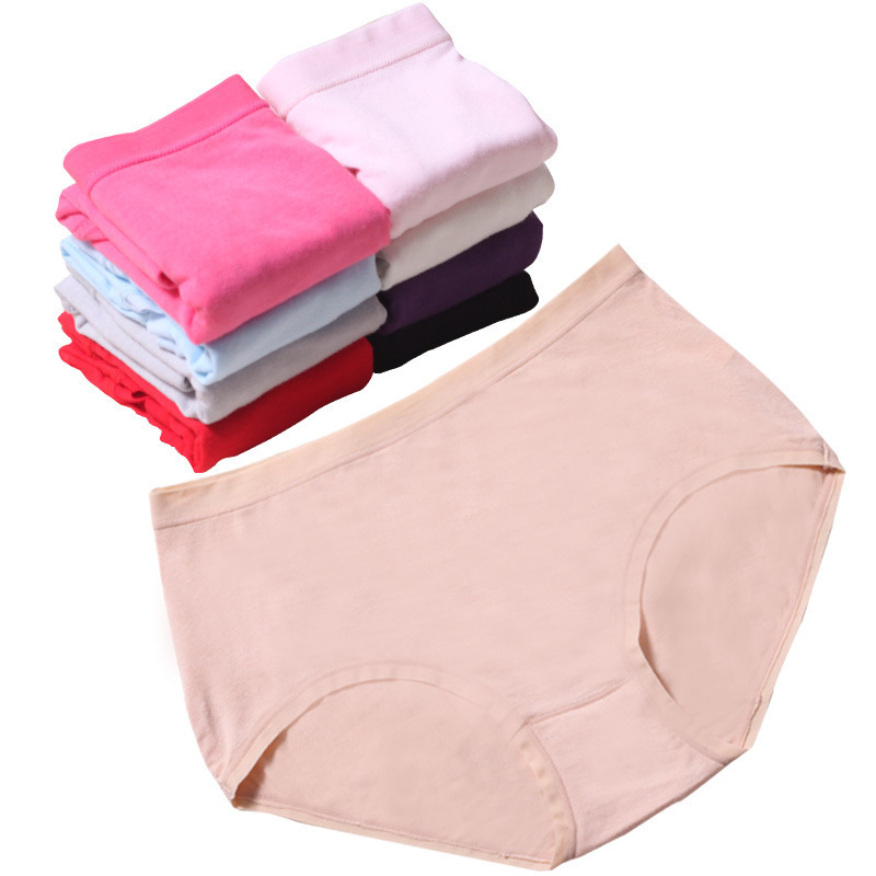 10 bamboo fibre panties modal mid waist 100% cotton 100% cotton women's plus size briefs